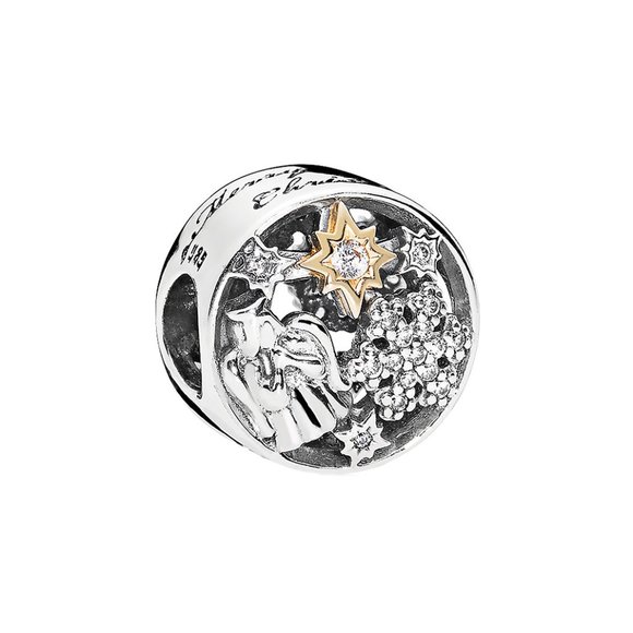 NWT Pandora 14K & Sterling CZ Celestial Wonders Charm - Picture 1 of 1